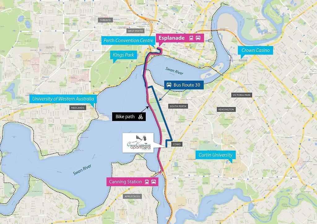 Como Executive Apartment Perth Australia